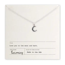 Load image into Gallery viewer, Love You To the Moon Necklace
