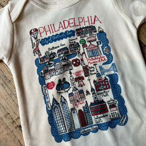 Philadelphia Boutique Map Art Onesie & Toddler Tee