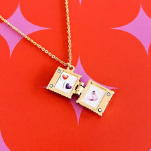Load image into Gallery viewer, Ravioli Locket Necklace