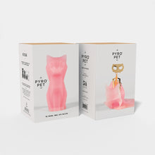 Load image into Gallery viewer, Pyropet Kisa Pink Cat Skeleton Candle
