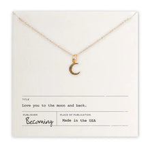 Load image into Gallery viewer, Love You To the Moon Necklace
