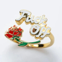 Load image into Gallery viewer, Fuck Off Adjustable Ring