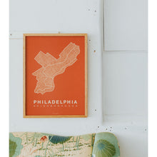 Load image into Gallery viewer, Philadelphia Neighborhood Map Print
