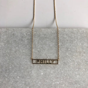 Philly Nameplate Necklace