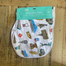 Load image into Gallery viewer, Philadelphia Baby: 2-in-1 Burp Cloth and Bib