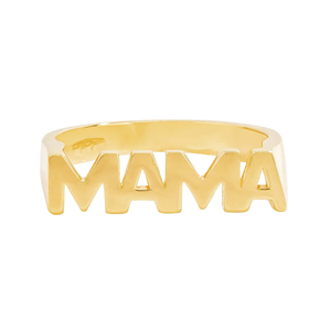 Mama Block Ring