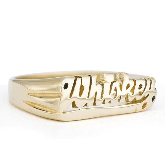 Gold Nameplate Rings Open House Philly