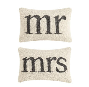 Hooked Pillows - Mr & Mrs