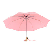 Load image into Gallery viewer, Pink Compact Eco-Friendly Wind Resistant Umbrella
