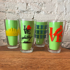 Philly Pint Glasses - FINAL SALE