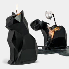 Load image into Gallery viewer, Pyropet Kisa Black Cat Skeleton Candle
