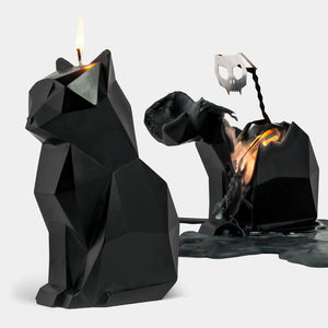 Pyropet Kisa Black Cat Skeleton Candle