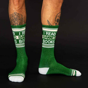 I Read Banned Books Crew Socks
