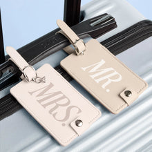 Load image into Gallery viewer, Mr &amp; Mrs Luggage Tag Set
