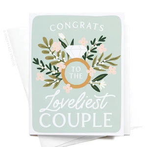 Congrats To the Loveliest Couple Greeting Card