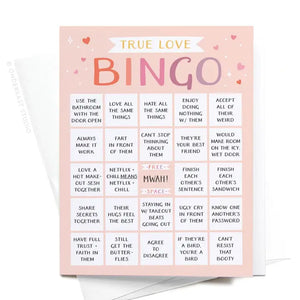 True Love Bingo Greeting Card