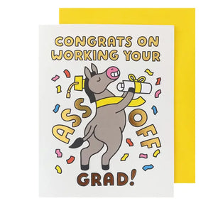 Donkey Graduation Card