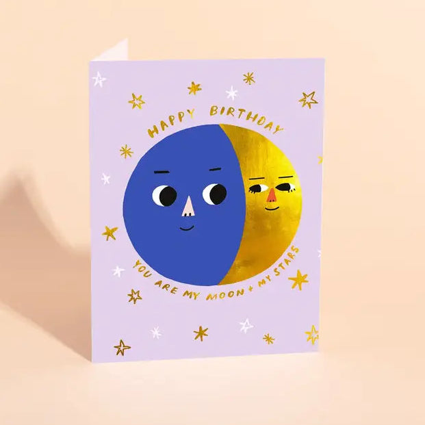 Moon Phases - Birthday Card