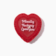 Load image into Gallery viewer, I Really Fucking Love You Heart Candle
