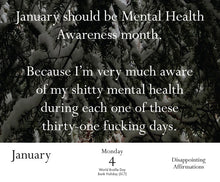 Load image into Gallery viewer, Disappointing Affirmations 2027 Daily Calendar
