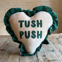 Load image into Gallery viewer, Ruffle Heart Birds Pillow
