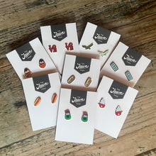 Load image into Gallery viewer, Enamel Birds Earrings
