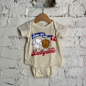 To The Ballgame Onesie & Toddler Tee