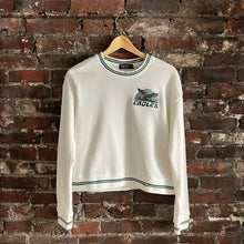Load image into Gallery viewer, Eagles Women's Cropped Striped Rib Fleece
