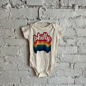 Philly Bubble Repeat Rainbow Onesie & Toddler Tee