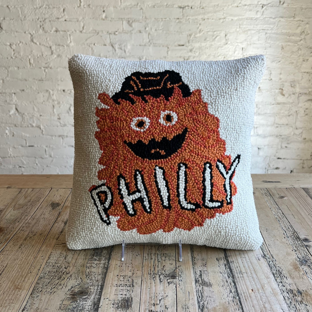 Gritty Hooked Pillow – Open House Philly