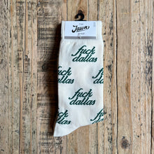 Load image into Gallery viewer, Cream Football Motto Socks
