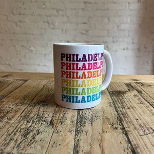 Rainbow Philadelphia Mug