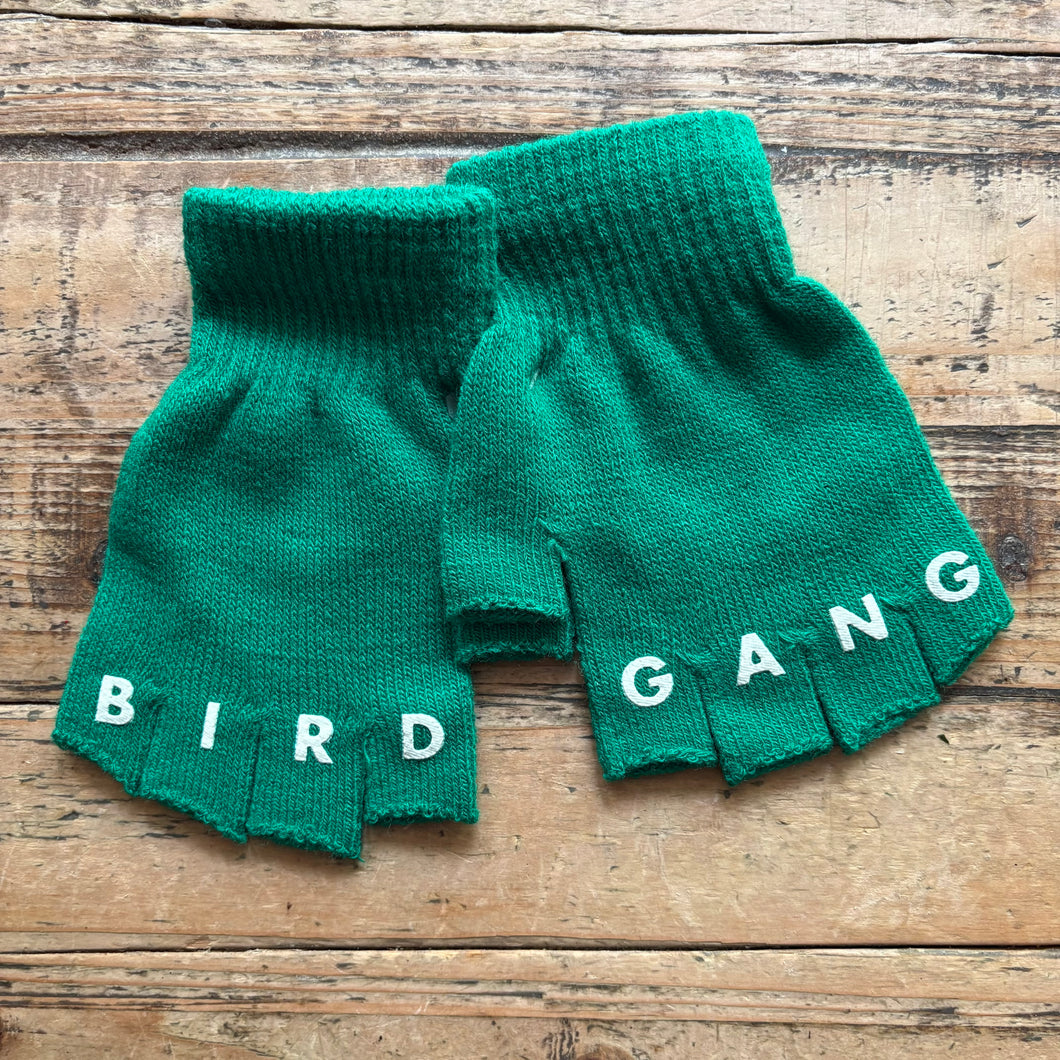 Bird Gang Fingerless Gloves