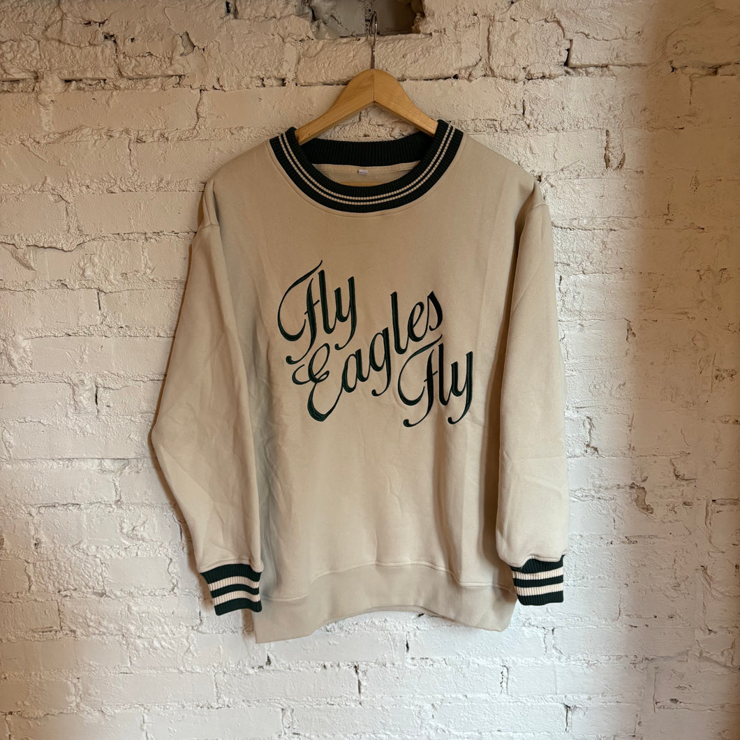 Fly Eagles Fly Embroidered Sweatshirt