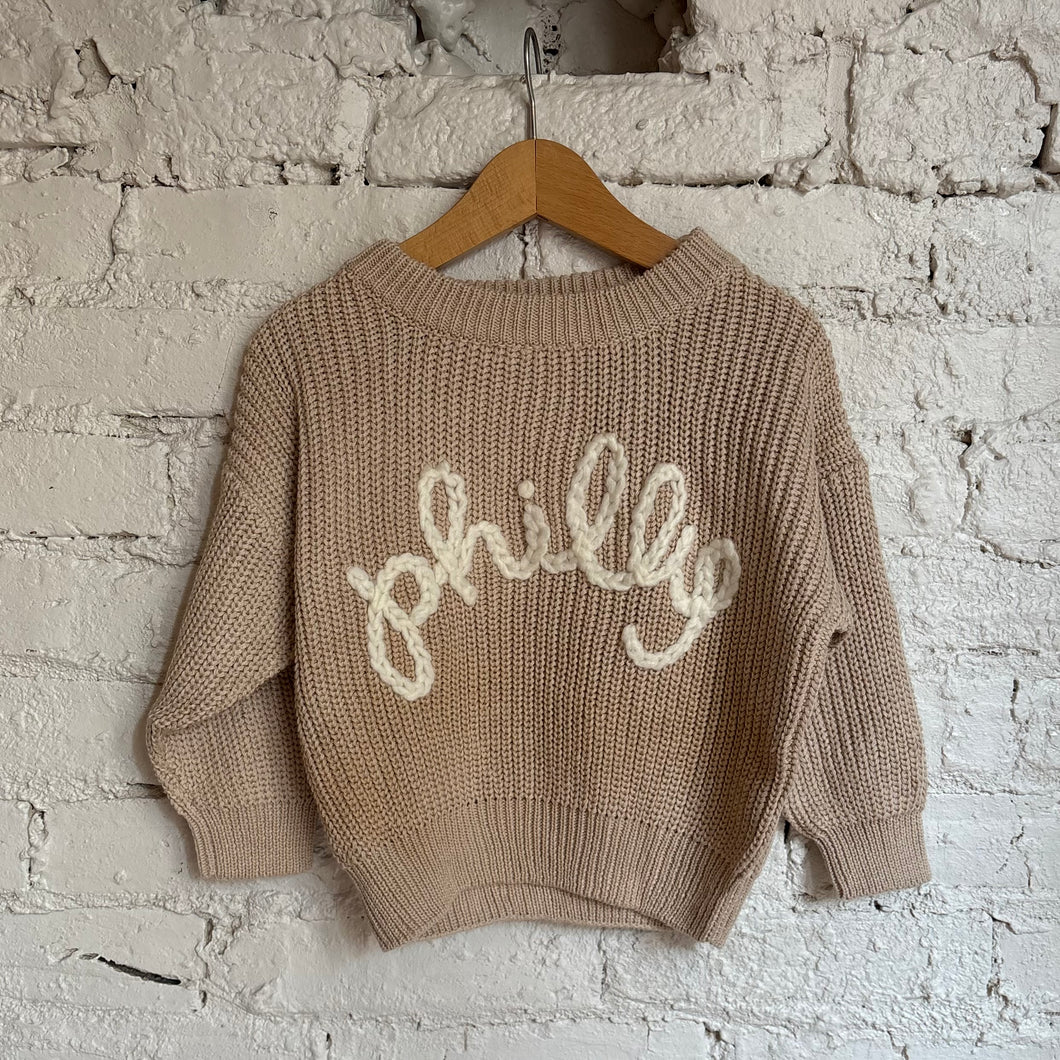 Kids Tan Philly Sweater