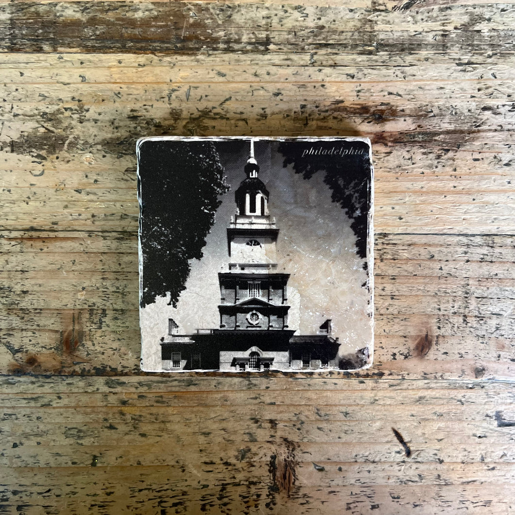 Marble Philly Coasters - Vintage B&W Collection