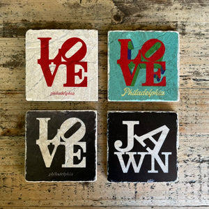 Marble Philly Coasters - Love Collection