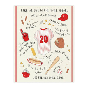 Take Me Out To the Ball Game Print