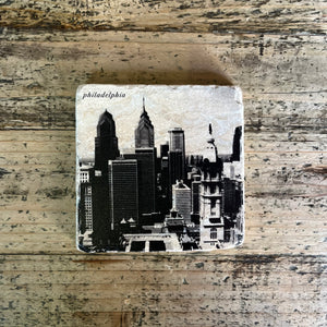 Marble Philly Coasters - Vintage B&W Collection