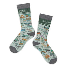 Load image into Gallery viewer, National Parks of the USA Illustrated Map Socks
