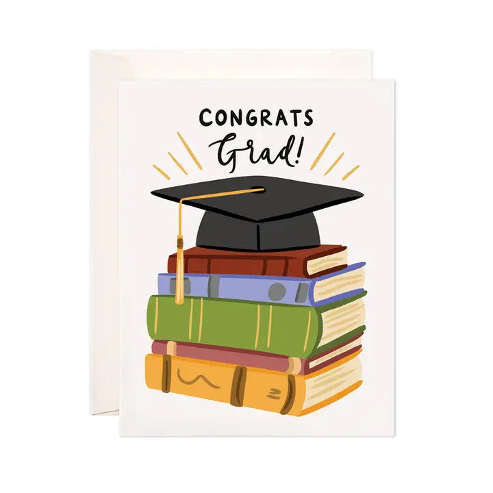 Grad Books Greeting Card - Graduation Gift Open House Philly Grad Books Greeting Card - Graduation Gift Open House Philly
