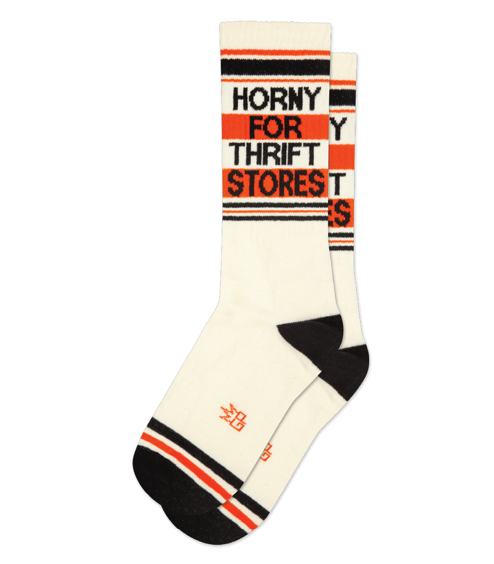 Horny for Thrift Stores Crew Socks