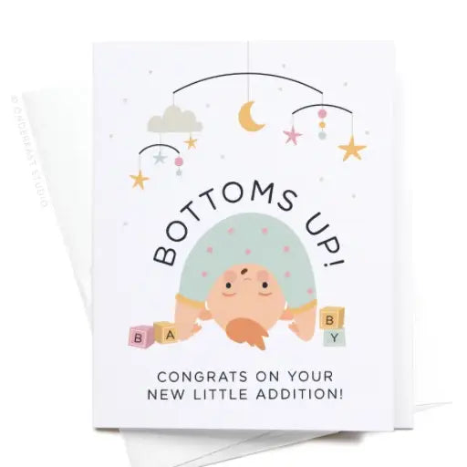 Bottoms Up Baby Greeting Card