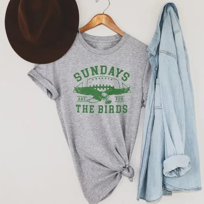Sundays Are For the Birds - Heather Grey T-Shirt