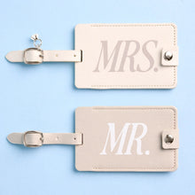 Load image into Gallery viewer, Mr &amp; Mrs Luggage Tag Set
