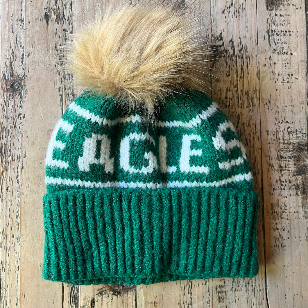 Eagles Pom Pom Beanie