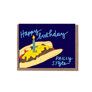 Philly Cheese Steak Birthday Greeting Card