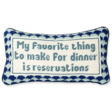 Load image into Gallery viewer, Reservations Needlepoint Pillow
