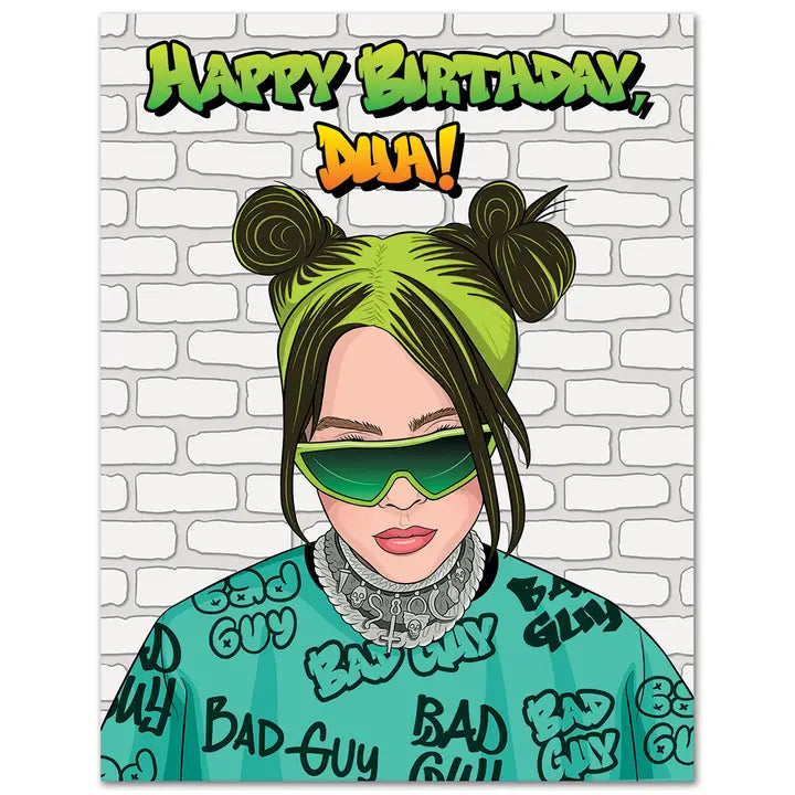 Billie Duh! Birthday Card