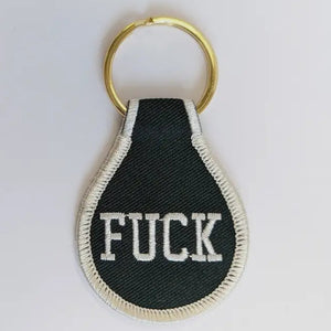 Fuck Embroidered Key Tag